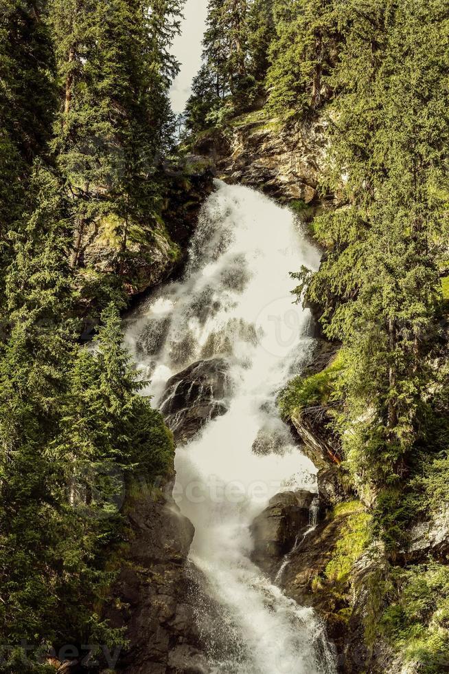 Kumrat Valley Waterfall Beautiful Landscape Mountains View photo