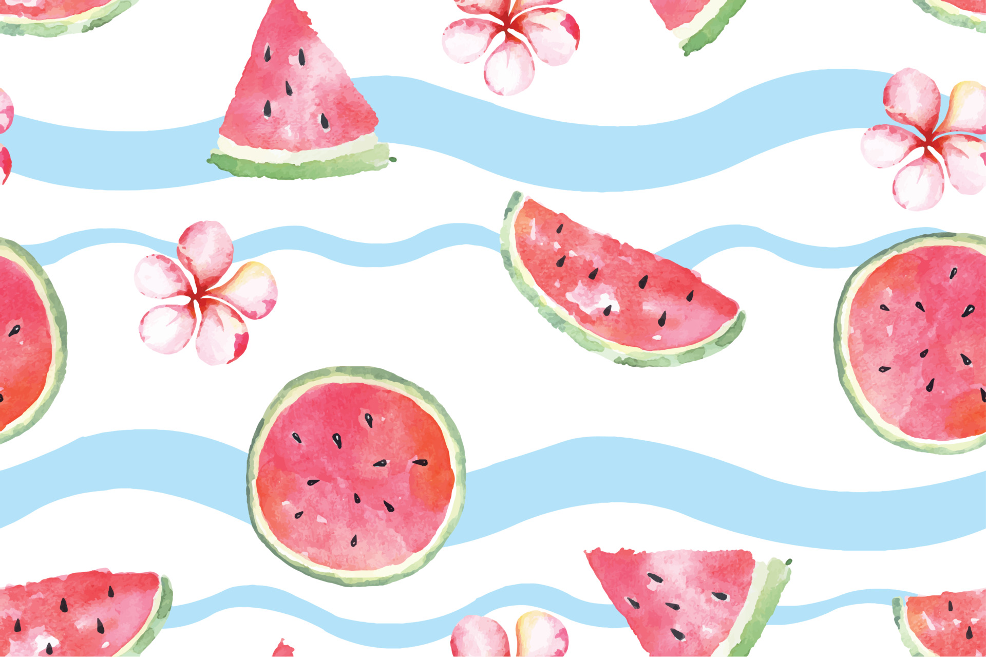 Summer Watermelon Background