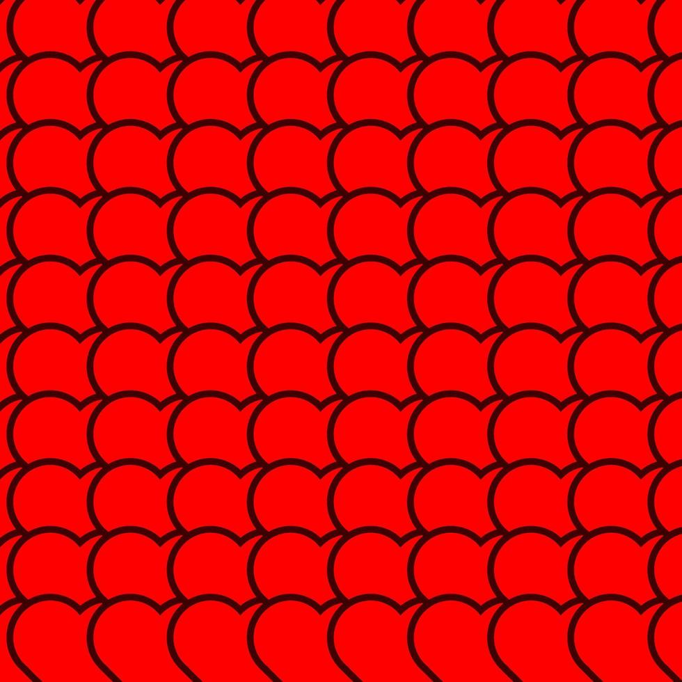 Red Heart background or pattern. vector