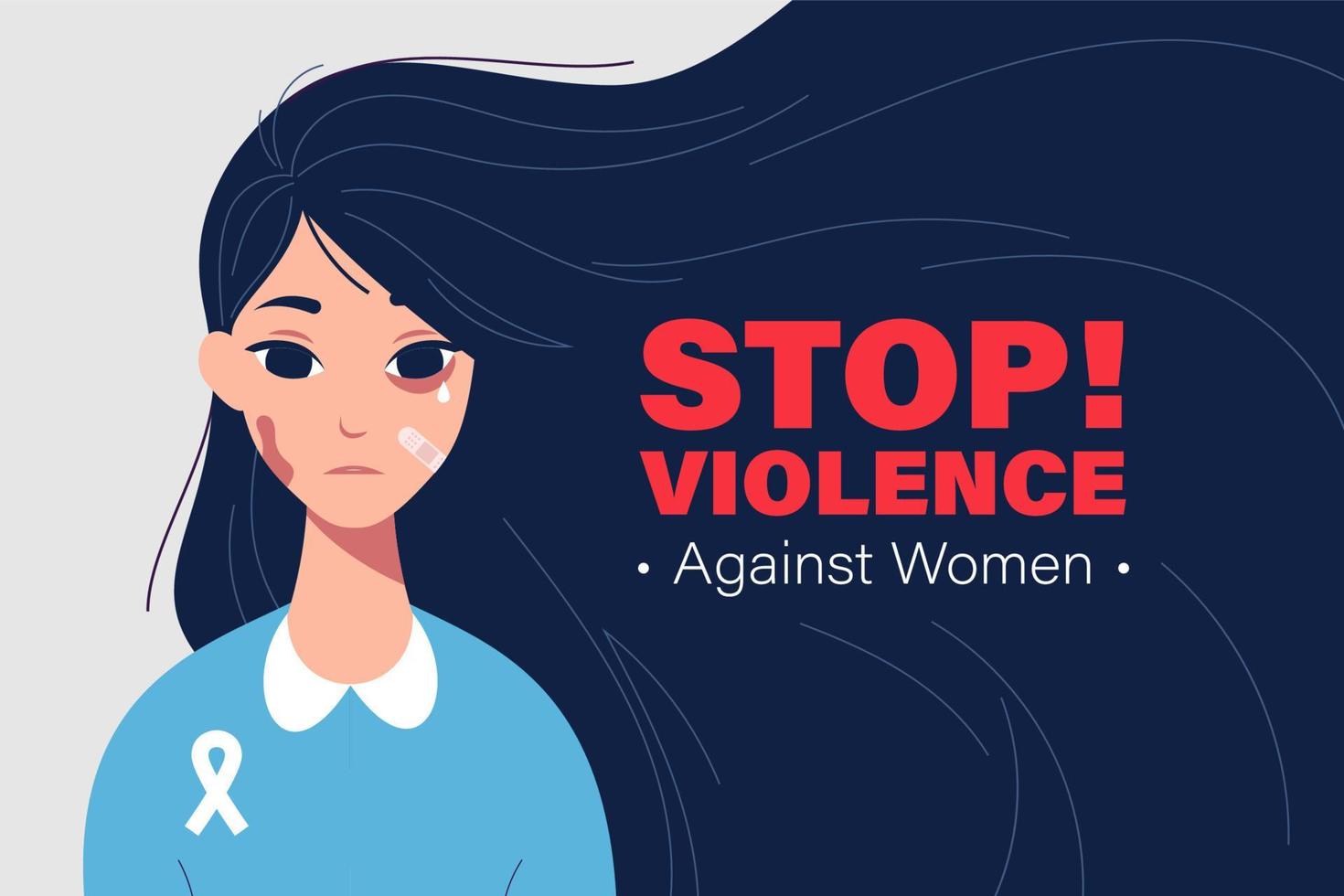 día internacional para la eliminación de la violencia contra la mujer vector