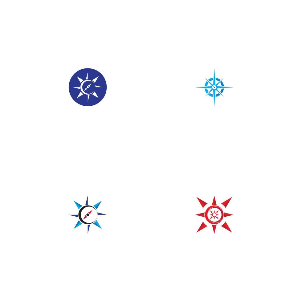 compass logo template vector icon illustration