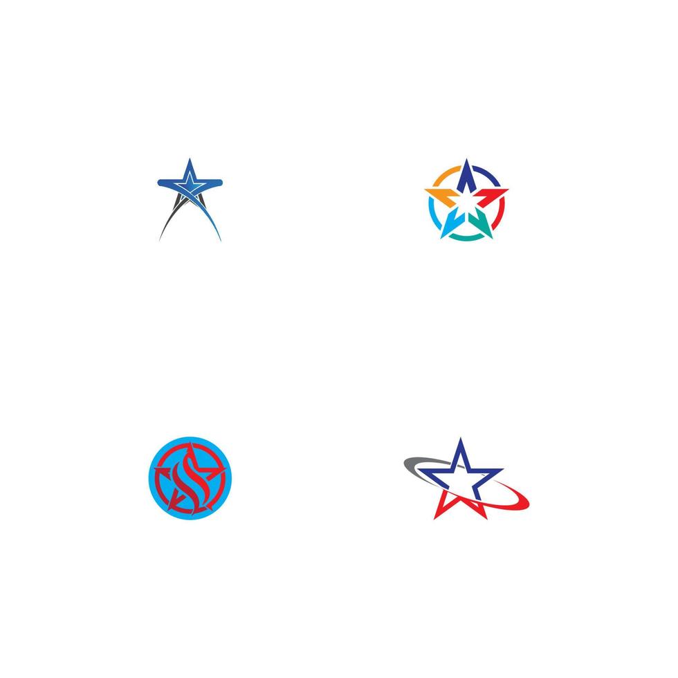 plantilla de icono de estrella vector