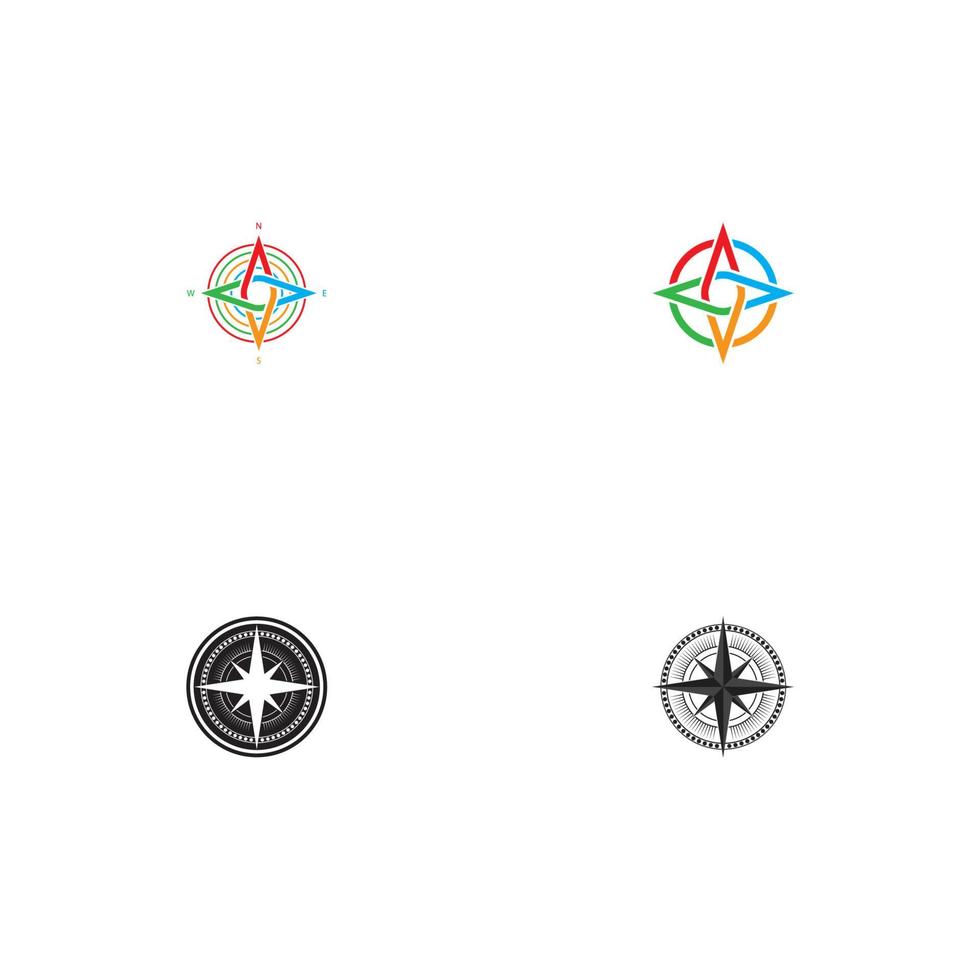compass logo template vector icon illustration