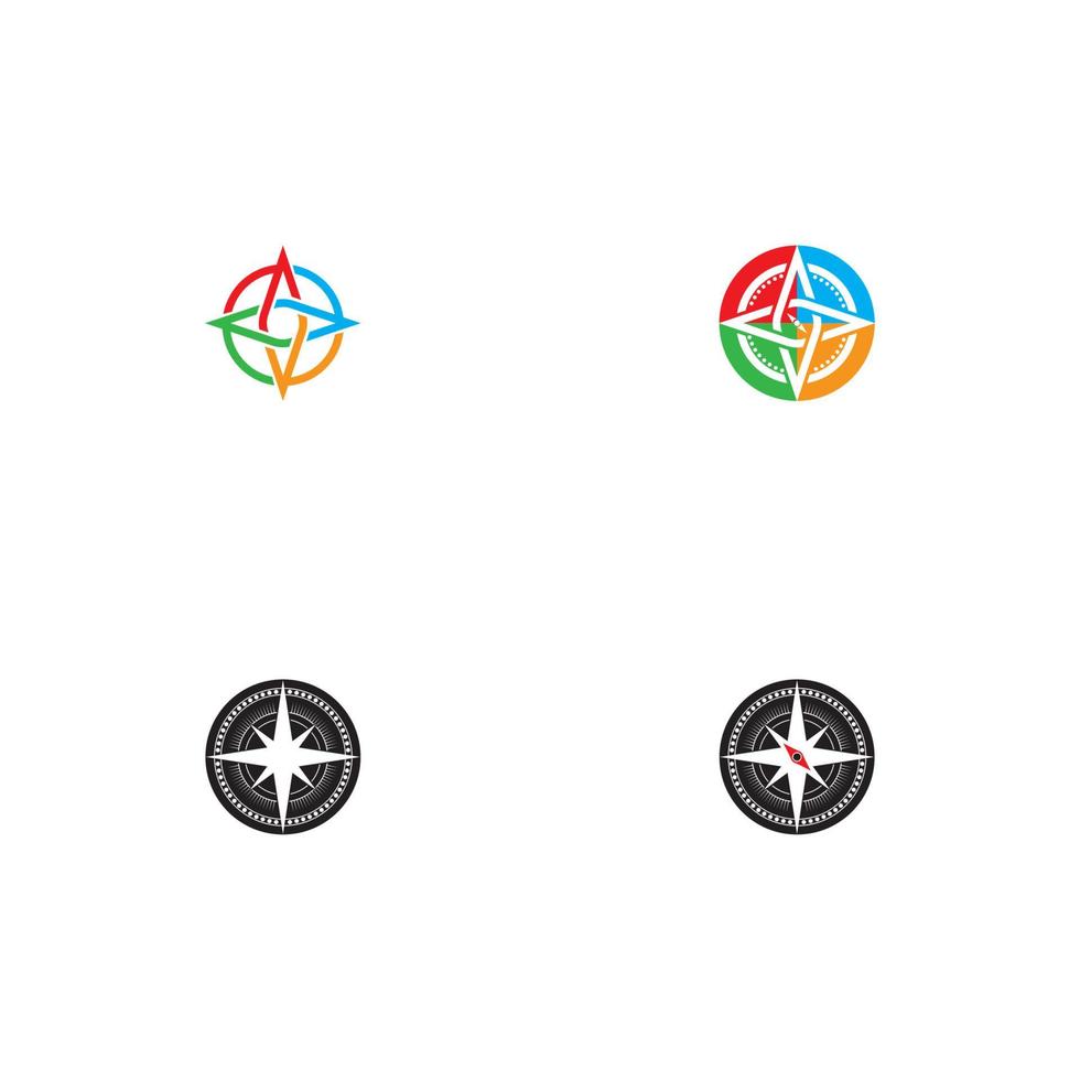 compass logo template vector icon illustration