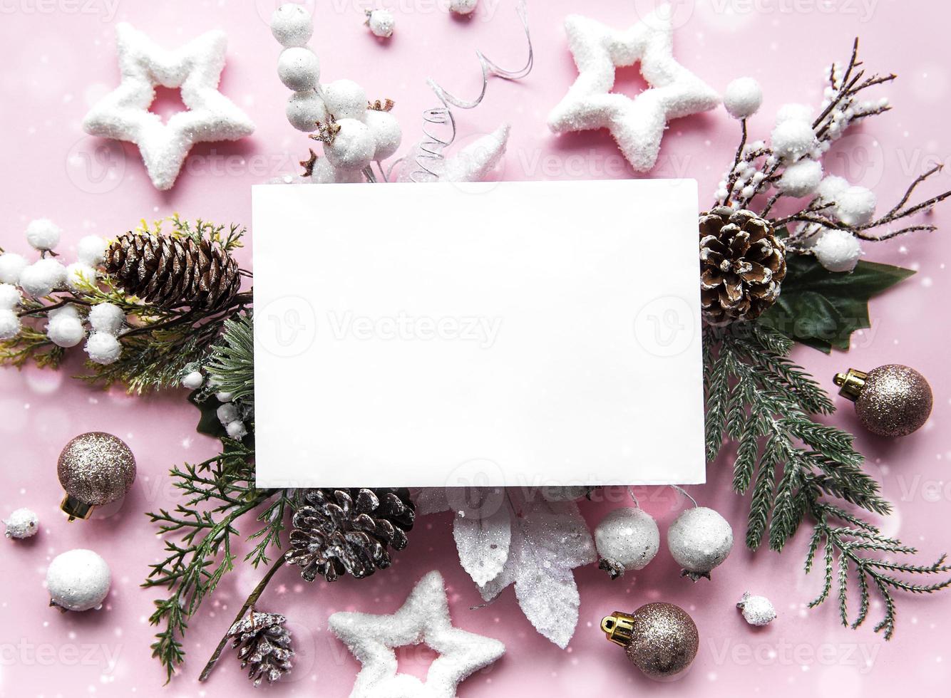 Greeting card for the Christmas holidays photo