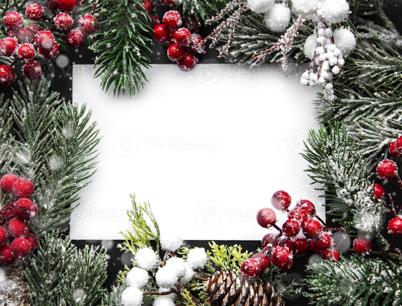 Greeting card for the Christmas holidays photo