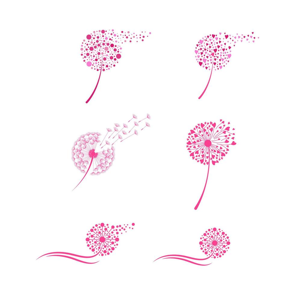 Dandelion vector icon design