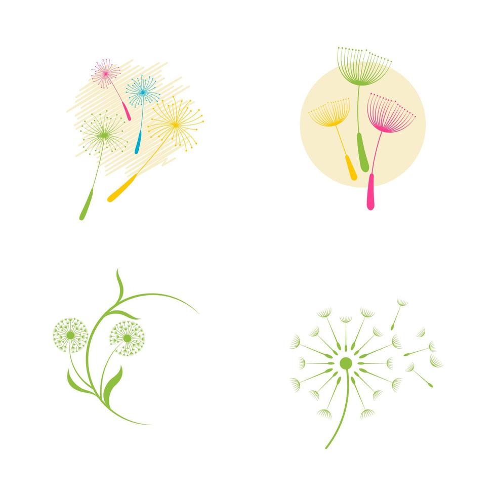 Dandelion vector icon design