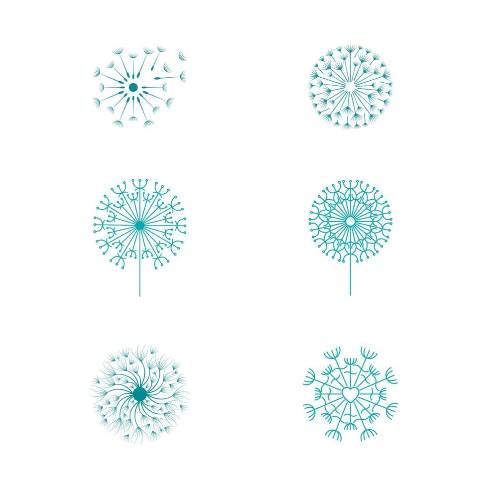 Dandelion vector icon design