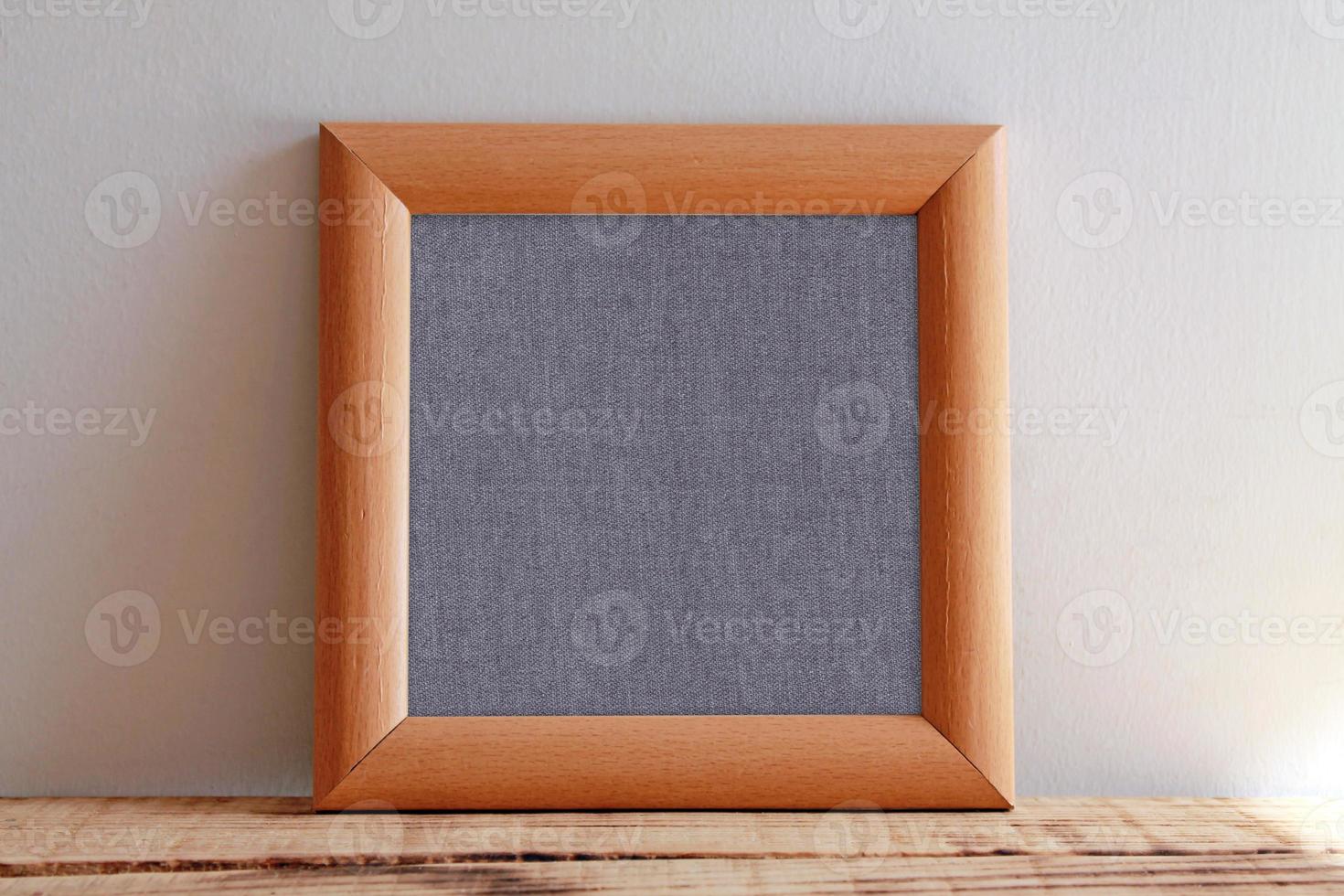 Wooden Frame Mockups with wooden background photo