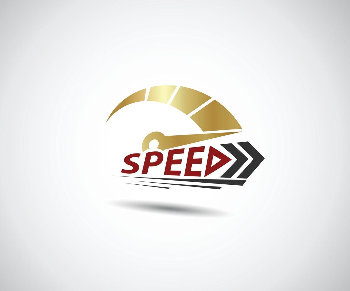 Speed. Logo racing event. Speedometer vector