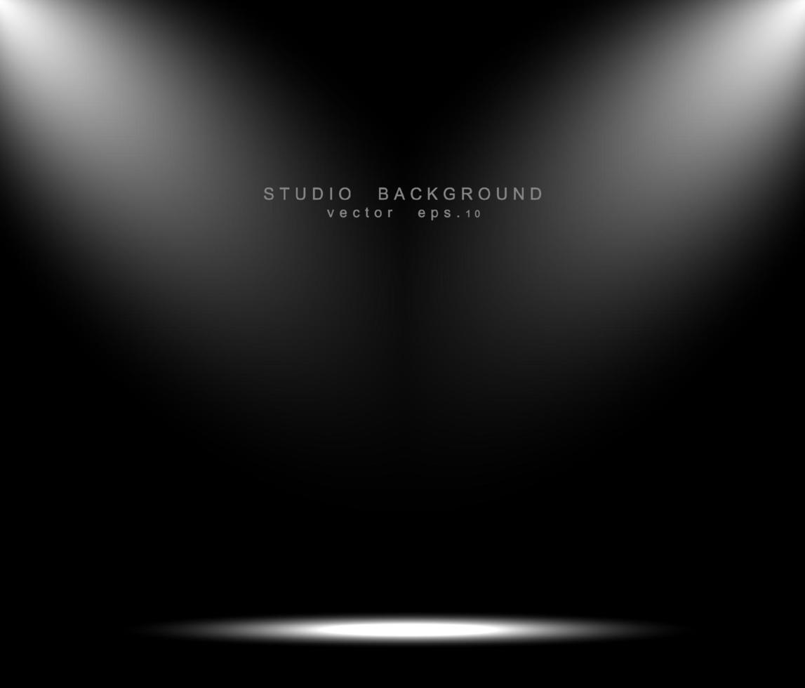 Empty studio room background. vector
