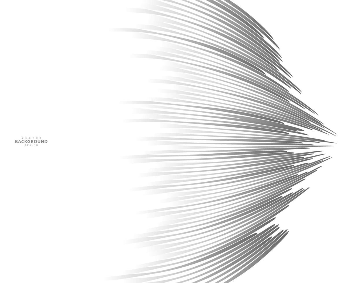 Líneas de velocidad que vuelan patrón de partículas, textura gráfica de manga de sello de lucha, líneas horizontales de velocidad de cómic sobre fondo blanco. vector rápido - ilustrador