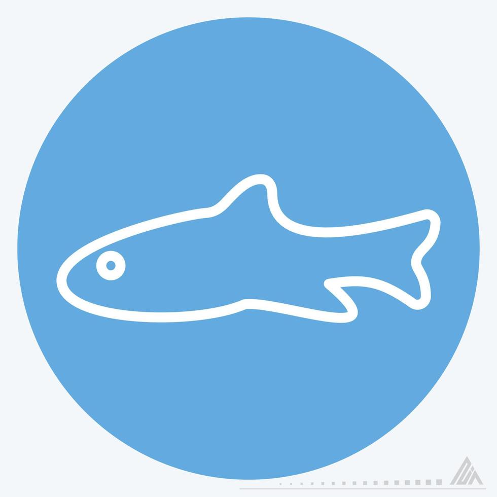 Icon Fish - Blue Eyes Style vector