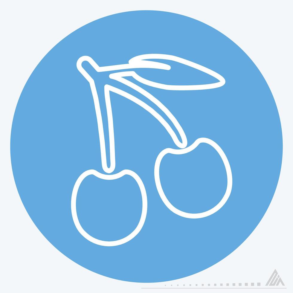 Icon Cherry - Blue Eyes Style vector