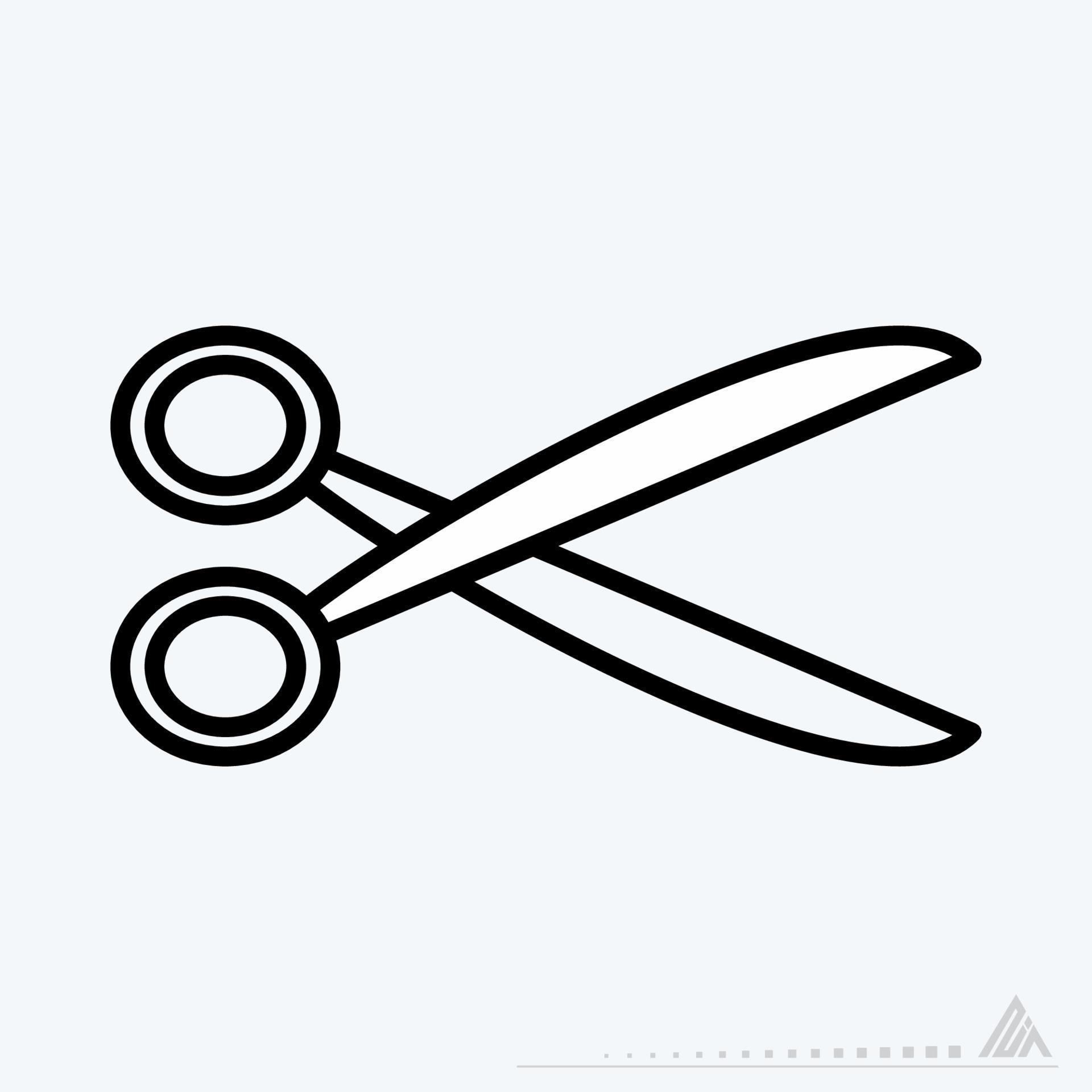 Icon Vector of Scissors Line Style 3598551 Vector Art at Vecteezy