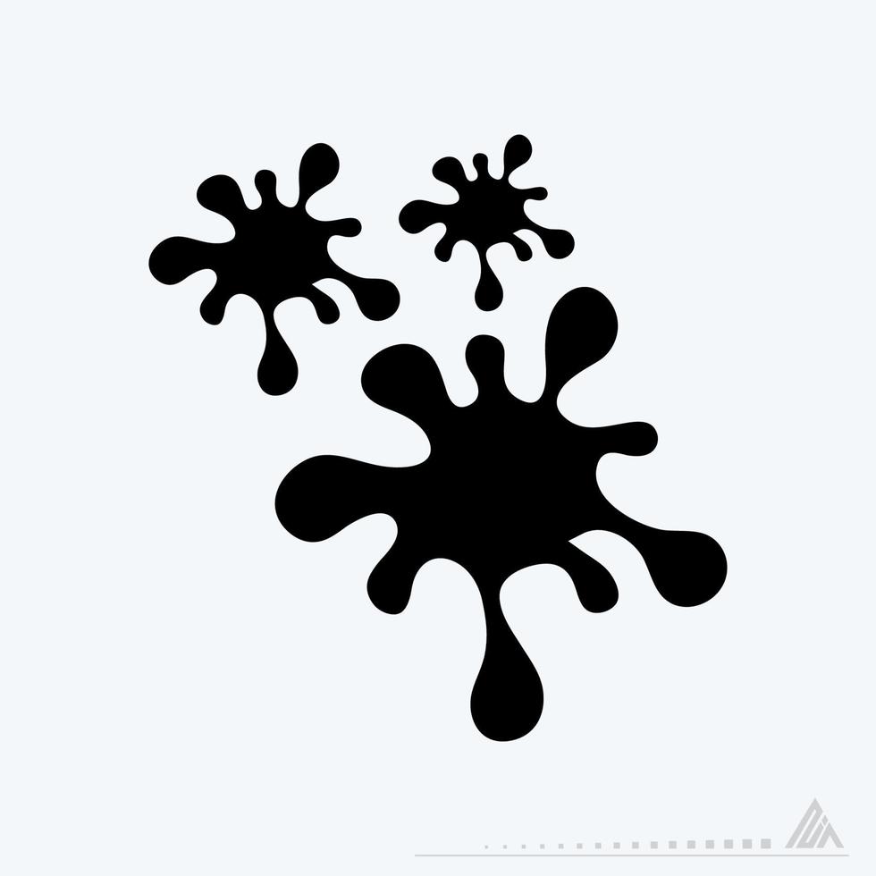 Icon Vector of Paint Ink - Black Style