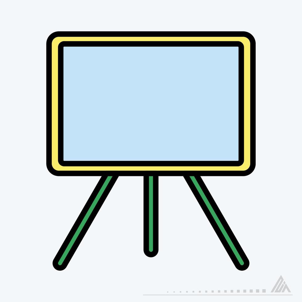 Icon Vector of Canvas - Yellow Moon Style