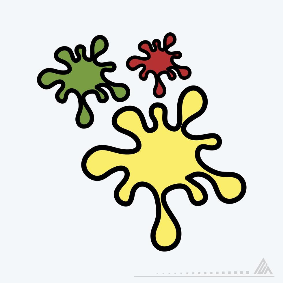 Icon Vector of Paint Ink - Yellow Moon Style