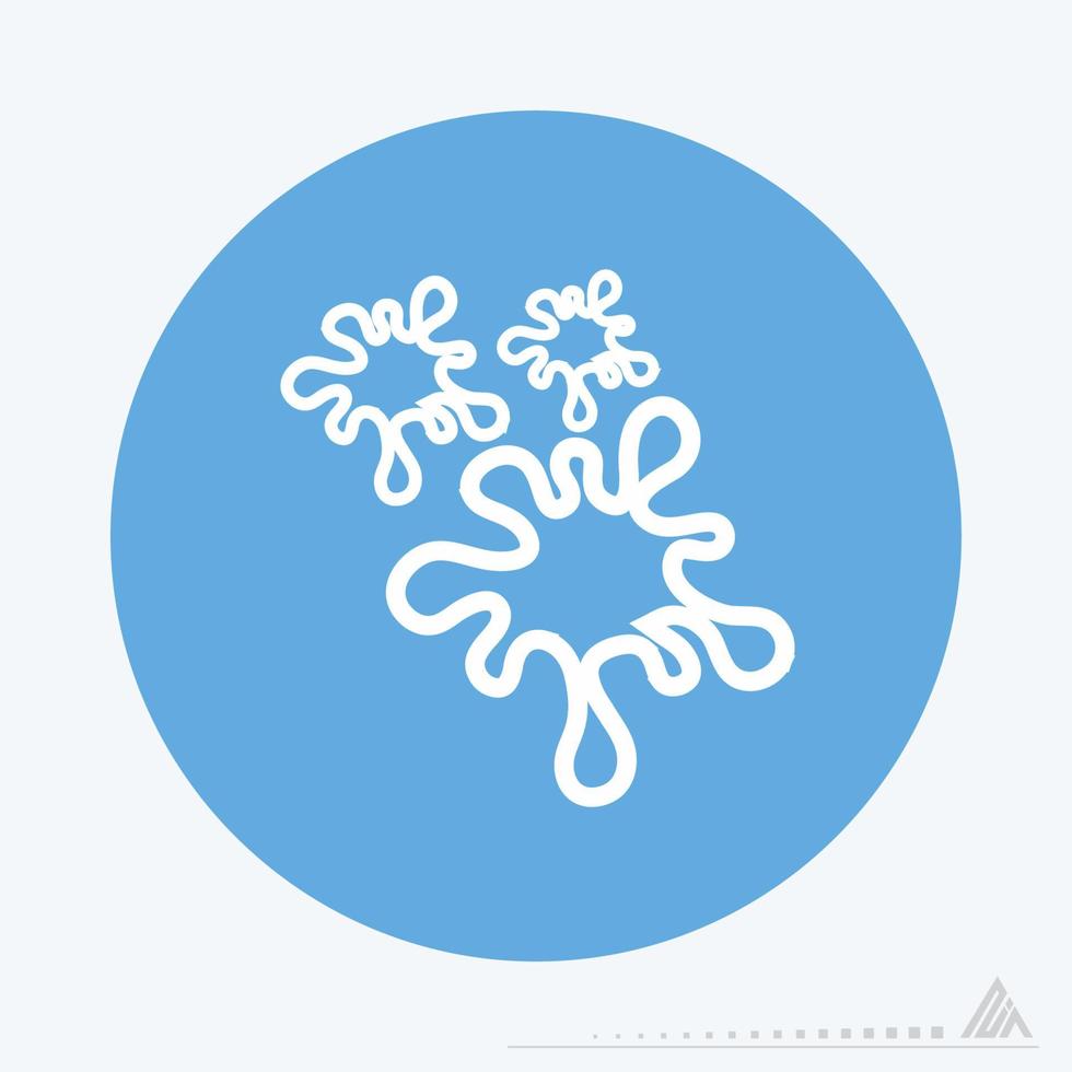 Icon Vector of Paint Ink - Blue Monochrome Style