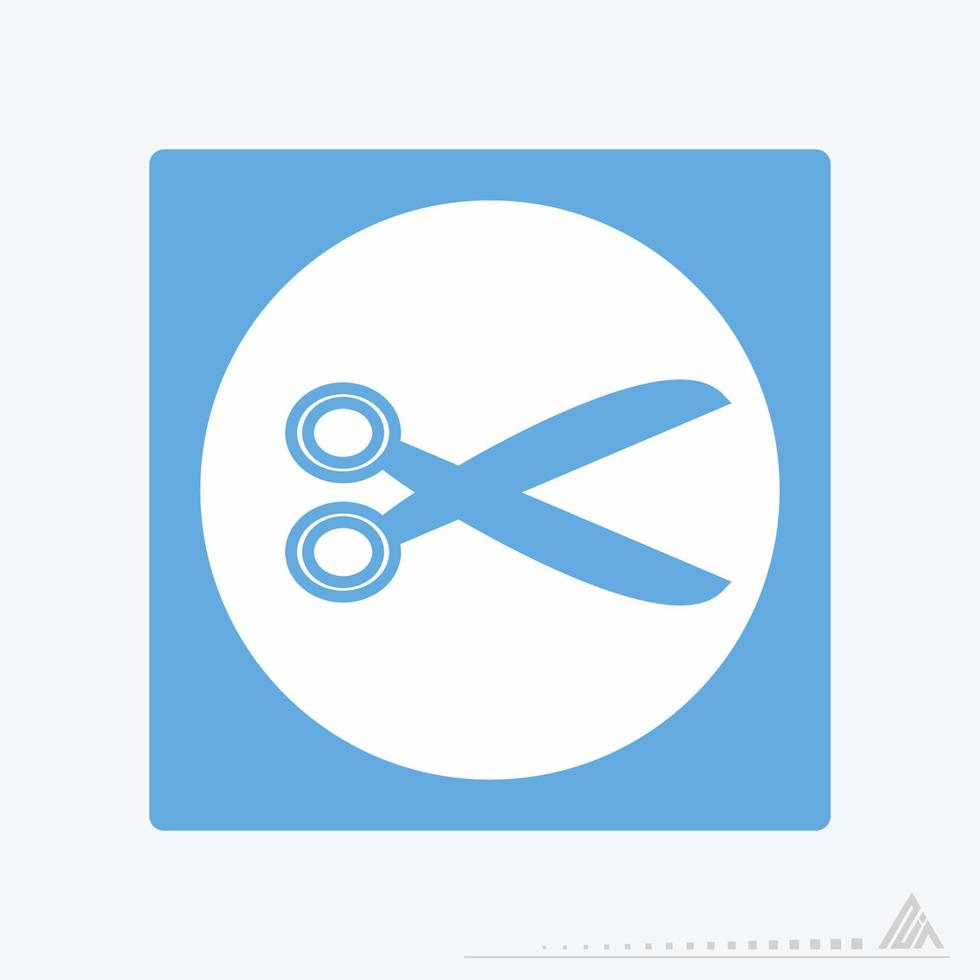 Icon Vector of Scissors - White Moon Style