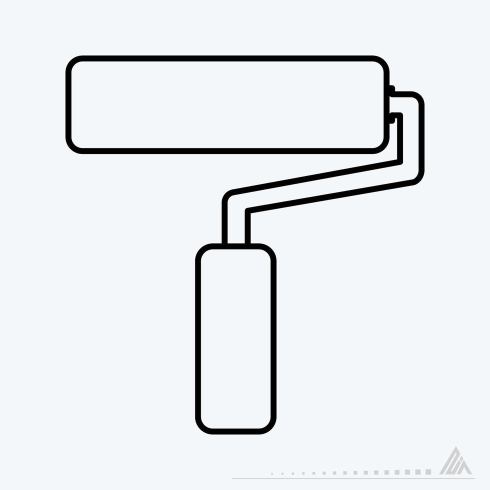 Icon Vector of Paint Roller - Line Style