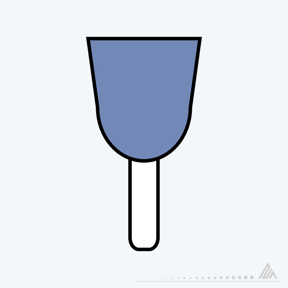 Icon Vector of Wall Plaster Tool - Dark Blue Style