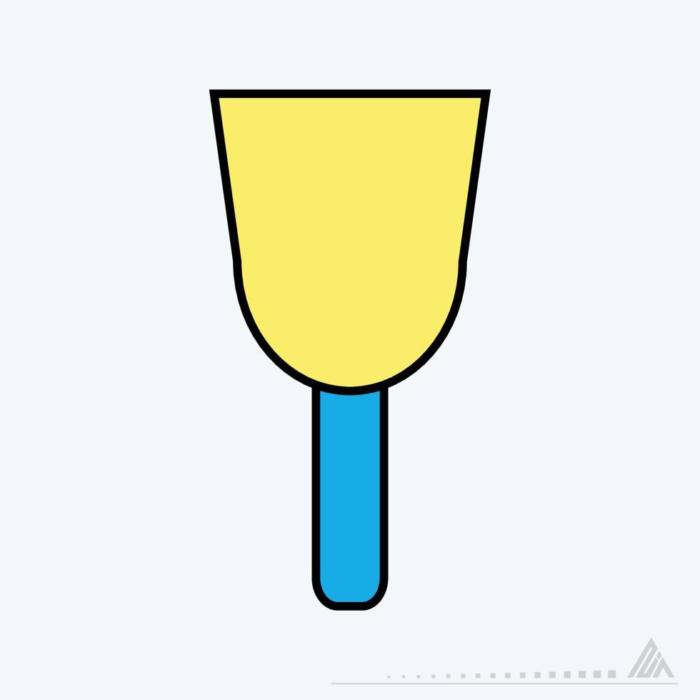 Icon Vector of Wall Plaster Tool - Yellow Moon Style