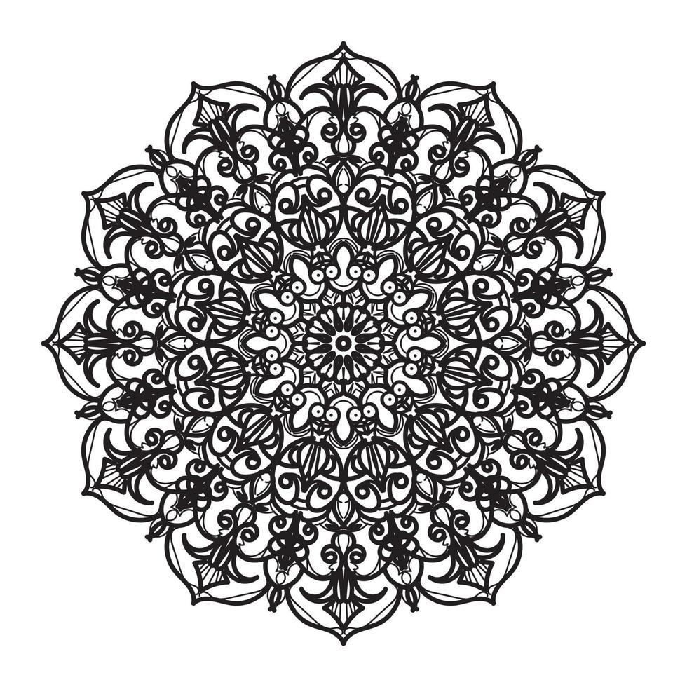 Mehndi Indian Henna tattoo pattern or background vector