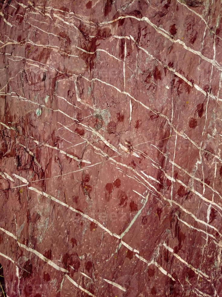 Textura de mármol de piedra marrón con líneas blancas. foto