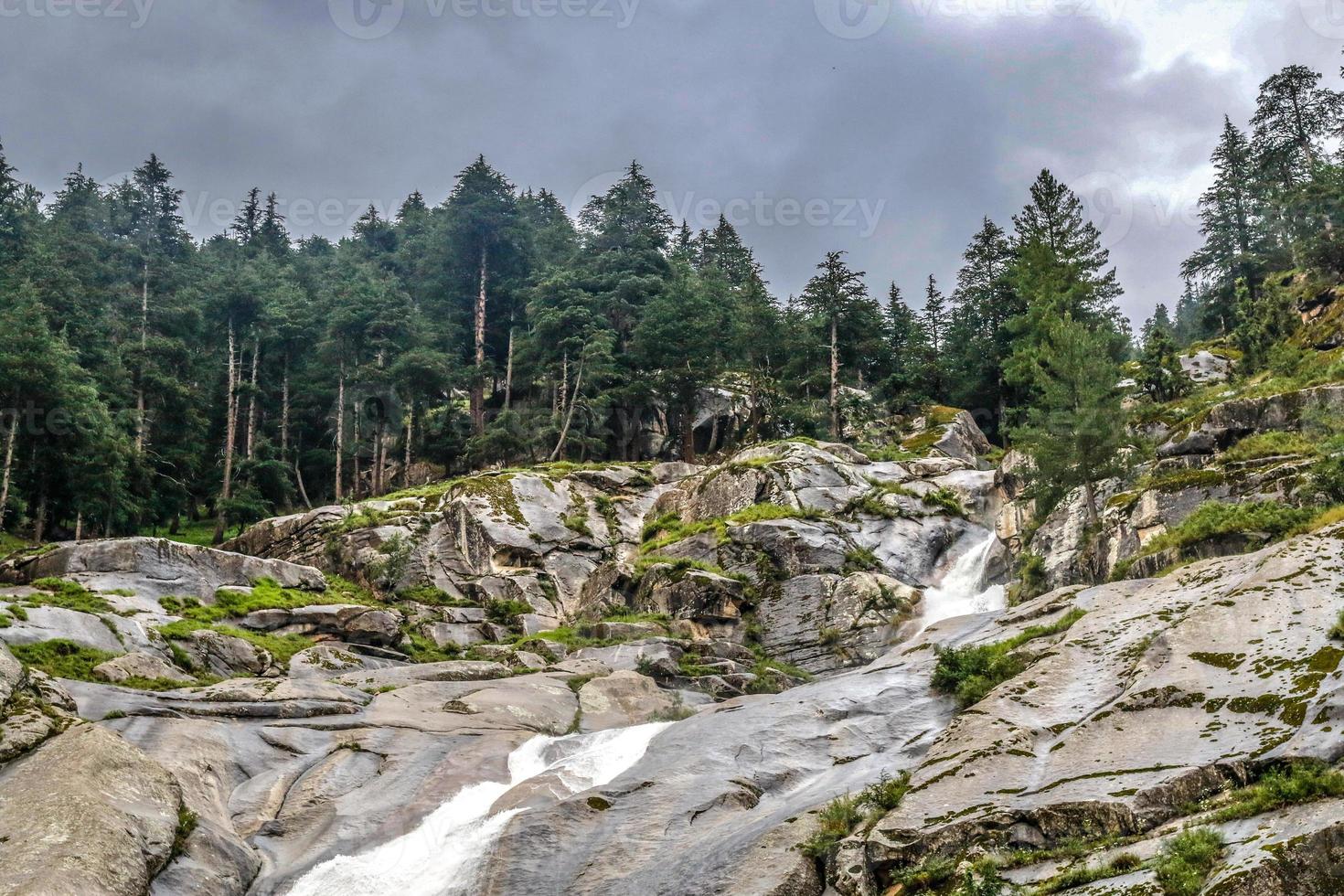 Kumrat Valley Waterfall Beautiful Landscape Mountains View photo