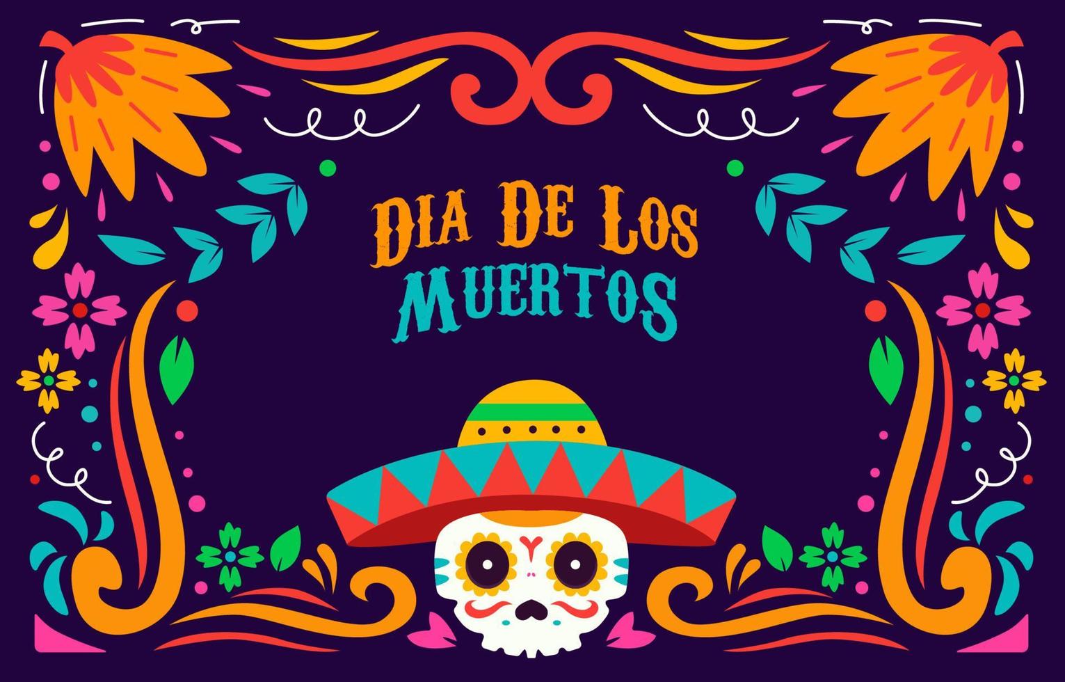 dia de los muertos antecedentes vector