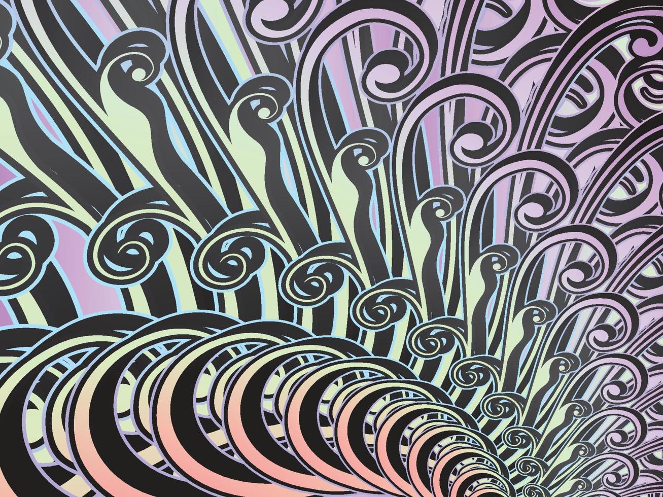 Abstract Swirl Gradient Decorative Background vector