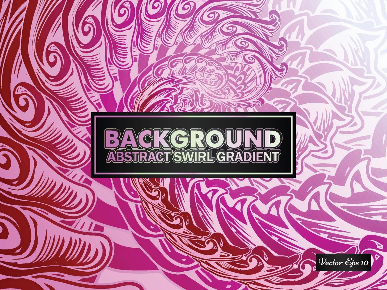 Abstract Swirl Gradient Decorative Background vector