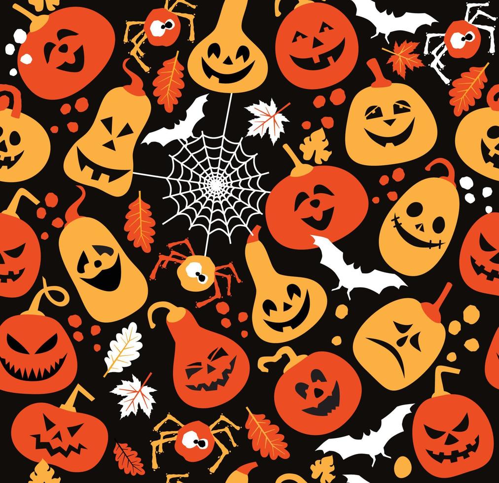 Seamless pattern of halloween. vector