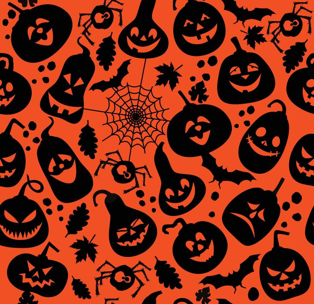 Seamless pattern of halloween. vector