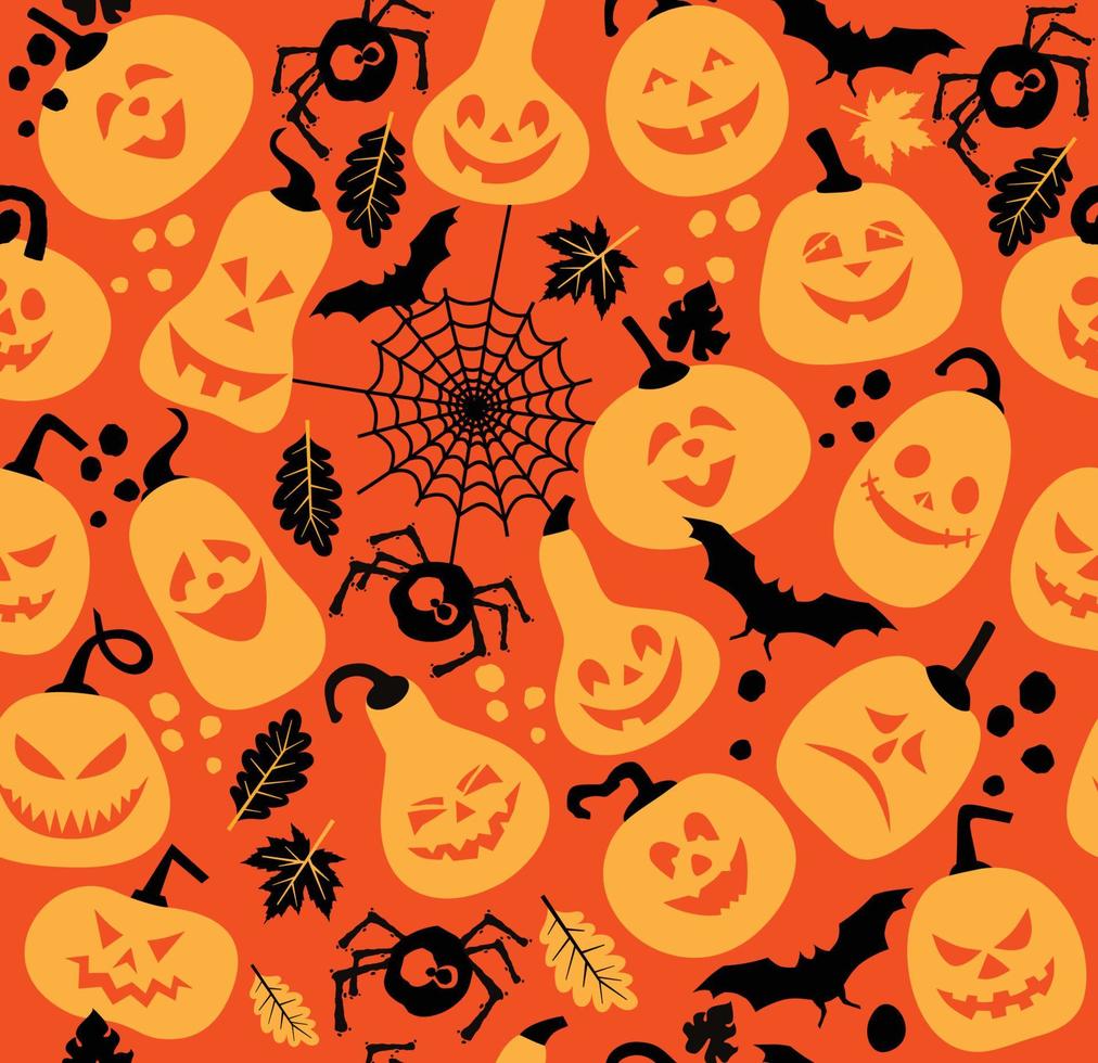 Seamless pattern of halloween. vector