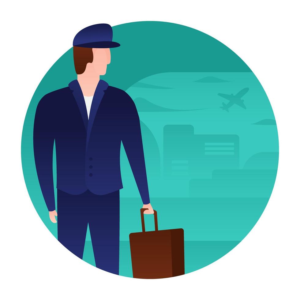 Travelling Luggage Concepts vector
