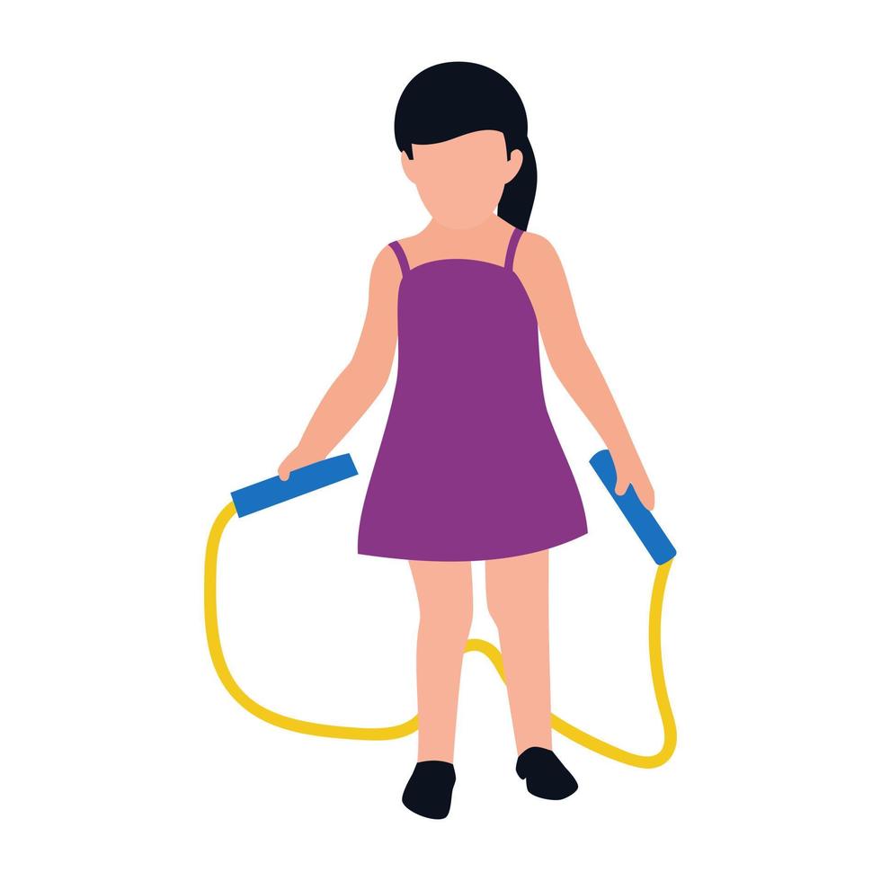 Skipping Rope Concepts vector