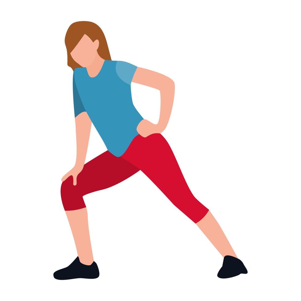 Trendy Yoga Concepts vector
