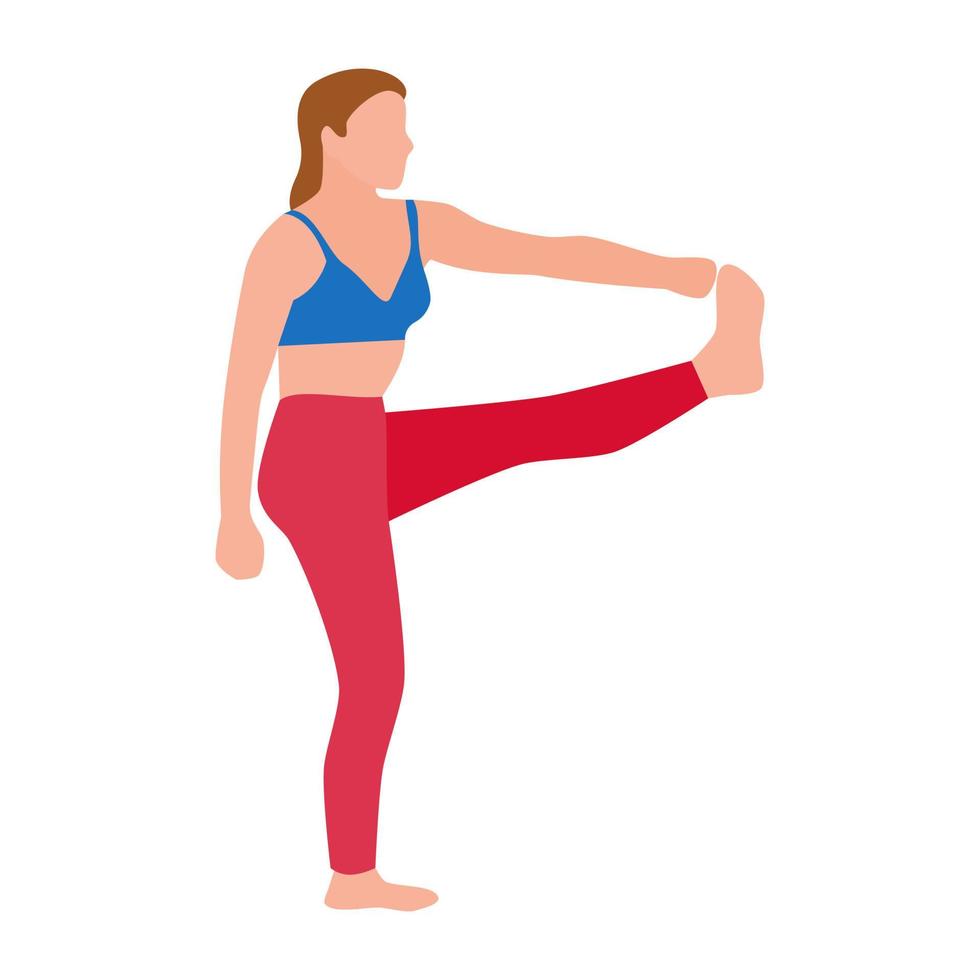 Trendy Yoga Concepts vector