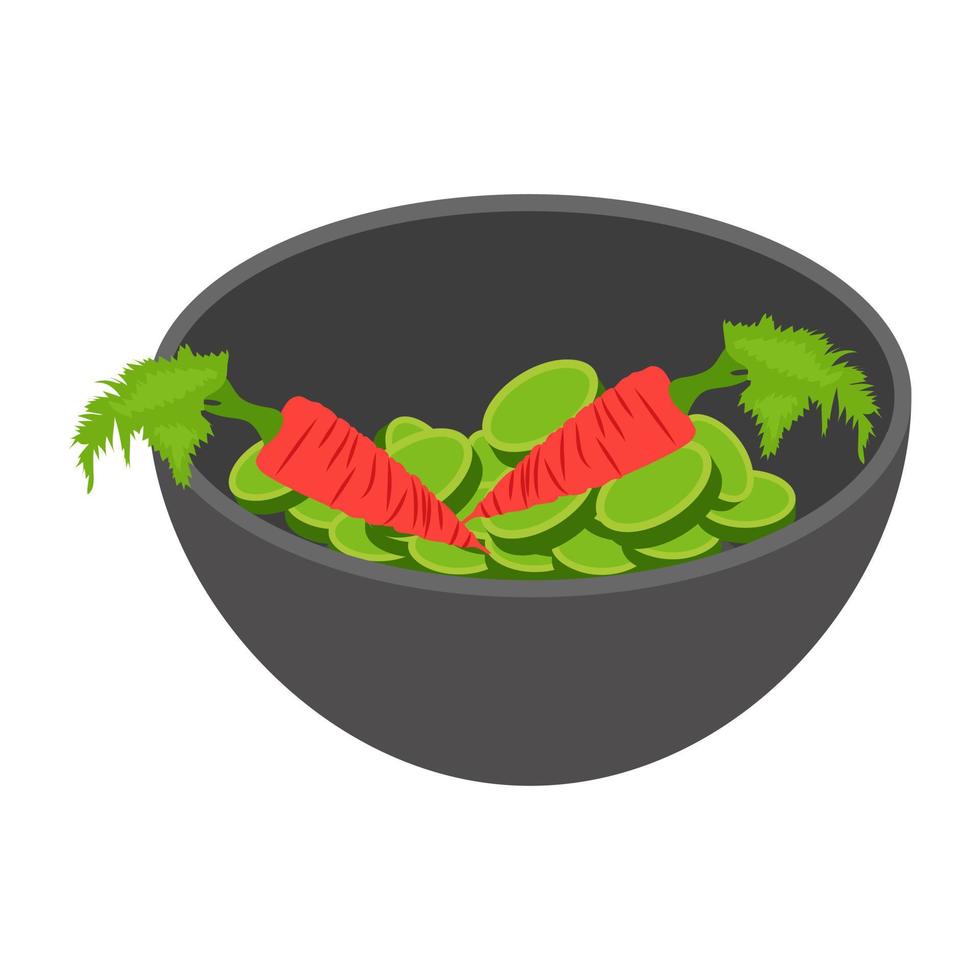 Vegetable Basket Concepts vector