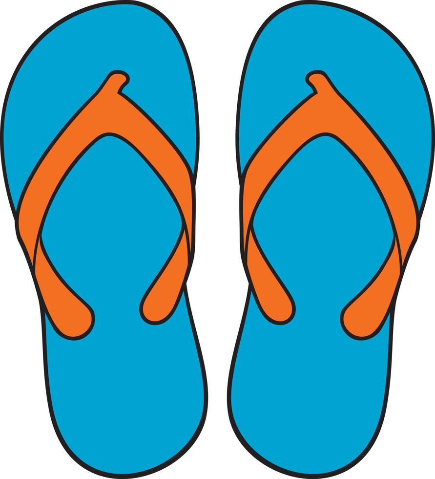 Blue Flip Flops vector