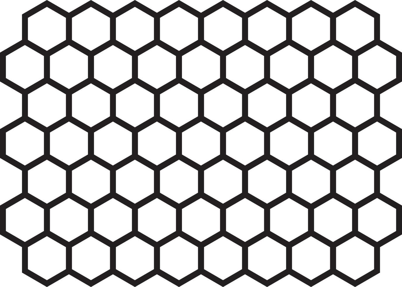 Honeycomb Black and White vector