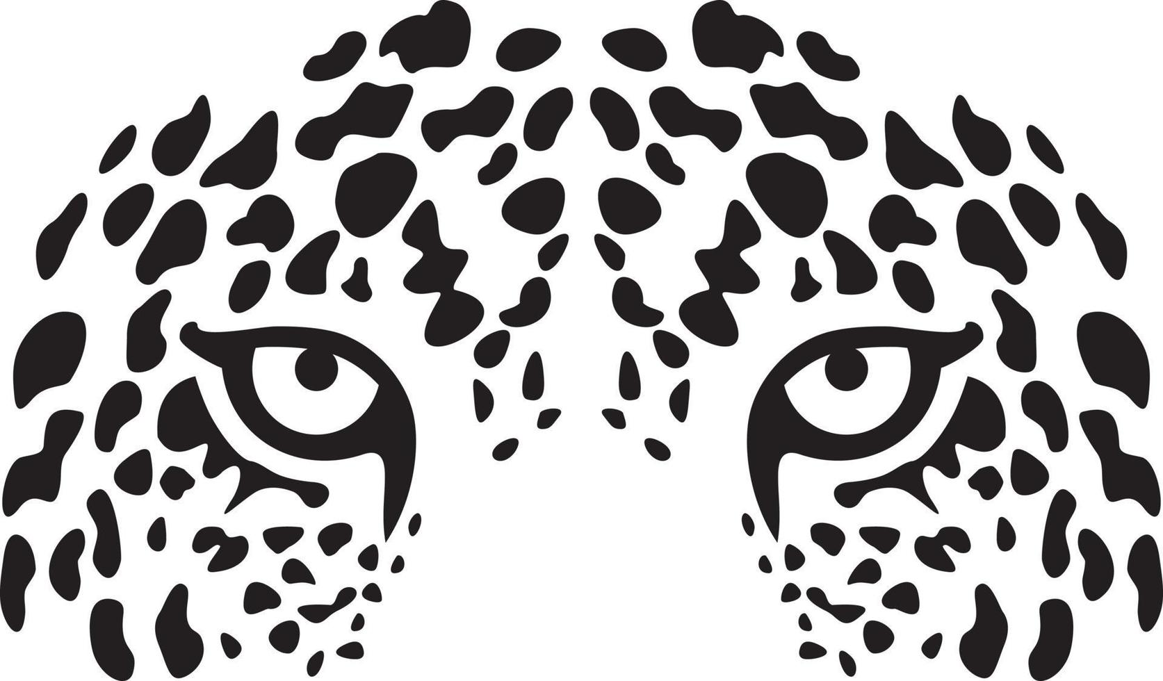 Jaguar Eyes Layered vector