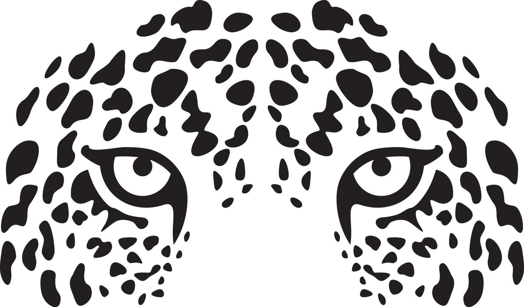 ojos de jaguar en capas vector