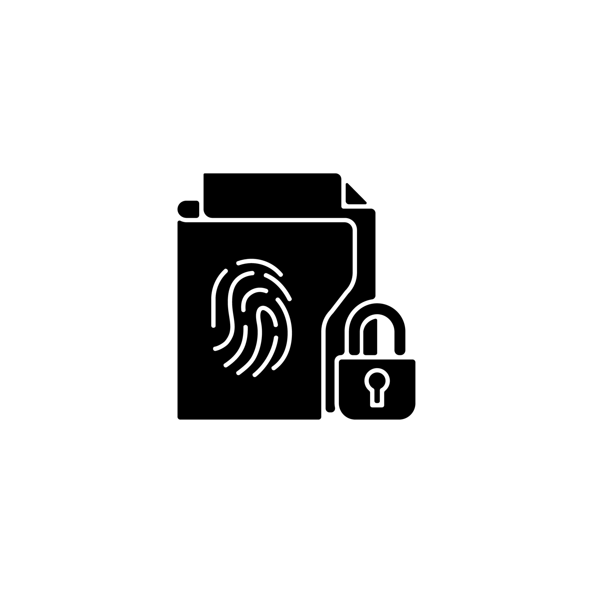Sensitive information protection black glyph icon 3600626 Vector Art at ...