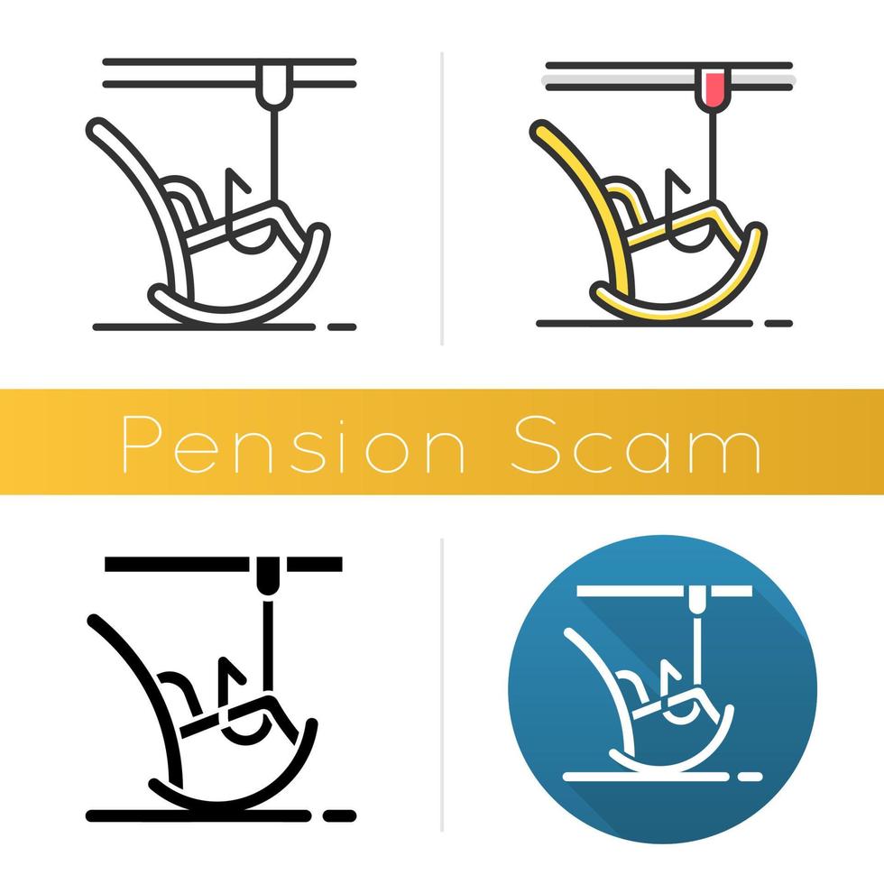 Employment scam icon vector