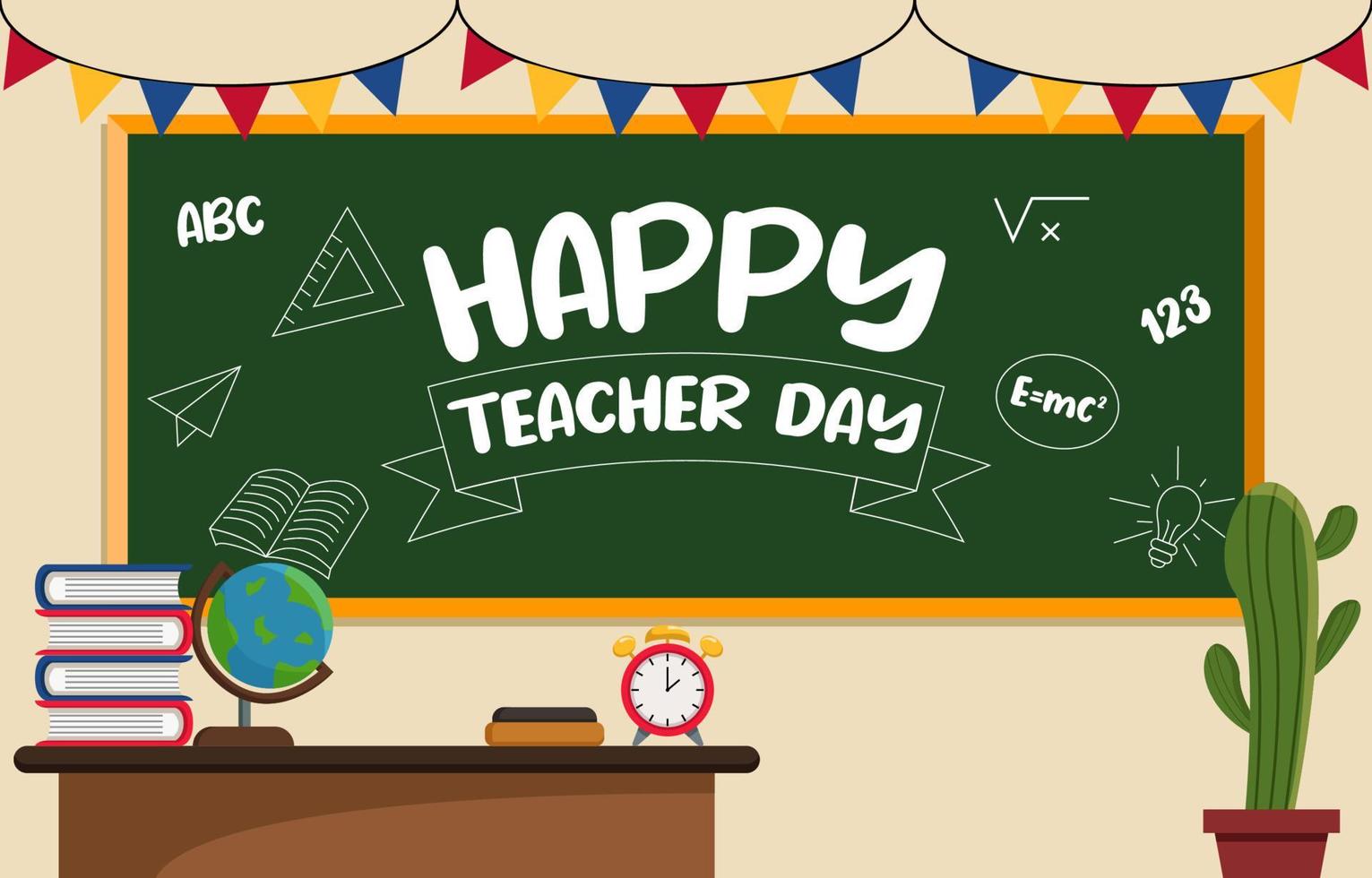 Teacher's Day Background vector