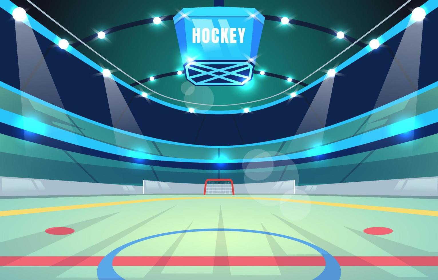 fondo del estadio de hockey vector